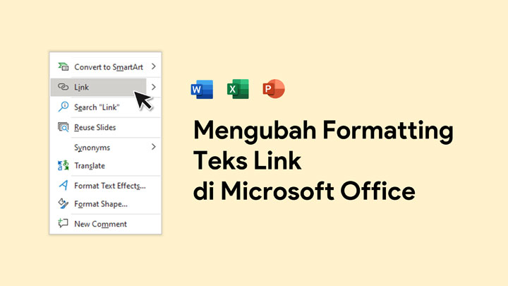 Mengubah warna hyperlink di Microsoft Office